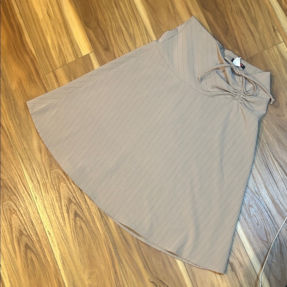 Chic Tan A-Line Women's Skirt